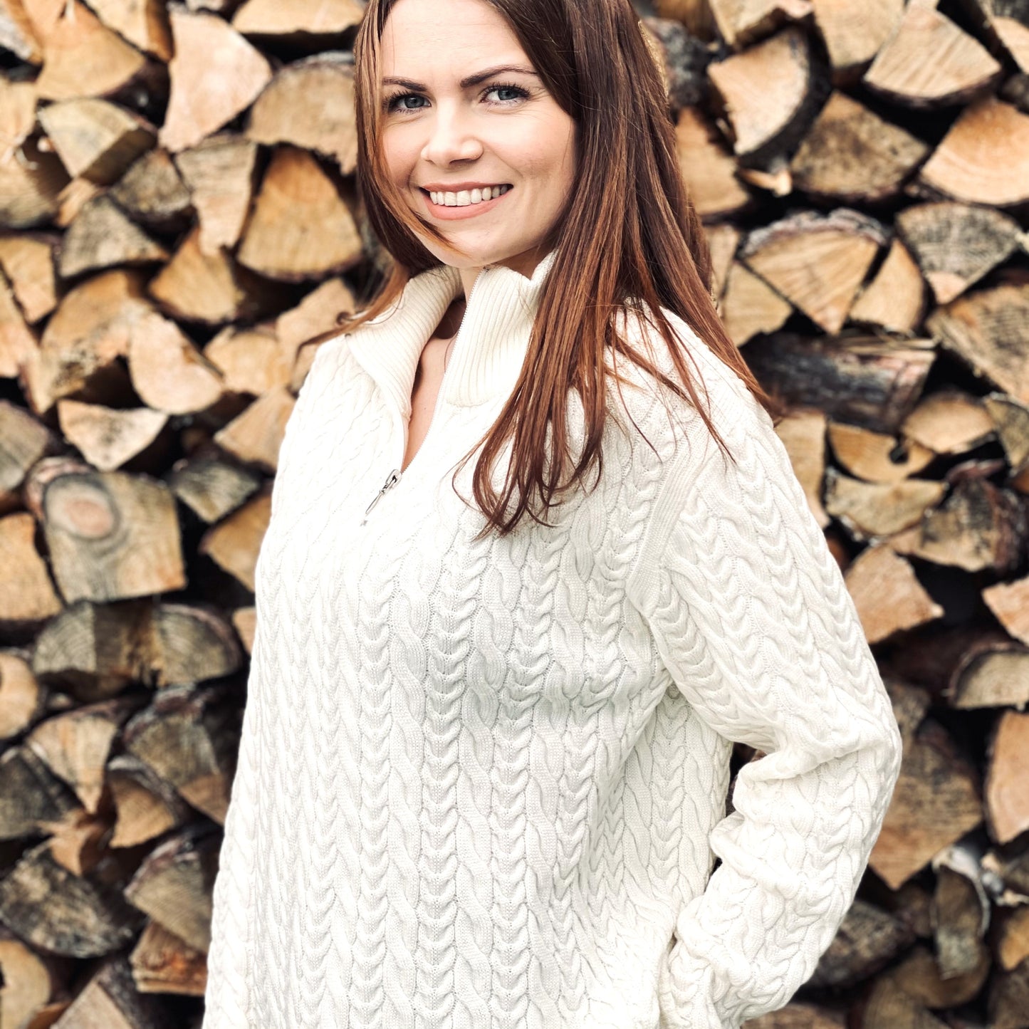 ULL FLETTEGENSER MED GLIDELÅS, I 100% MERINOULL,