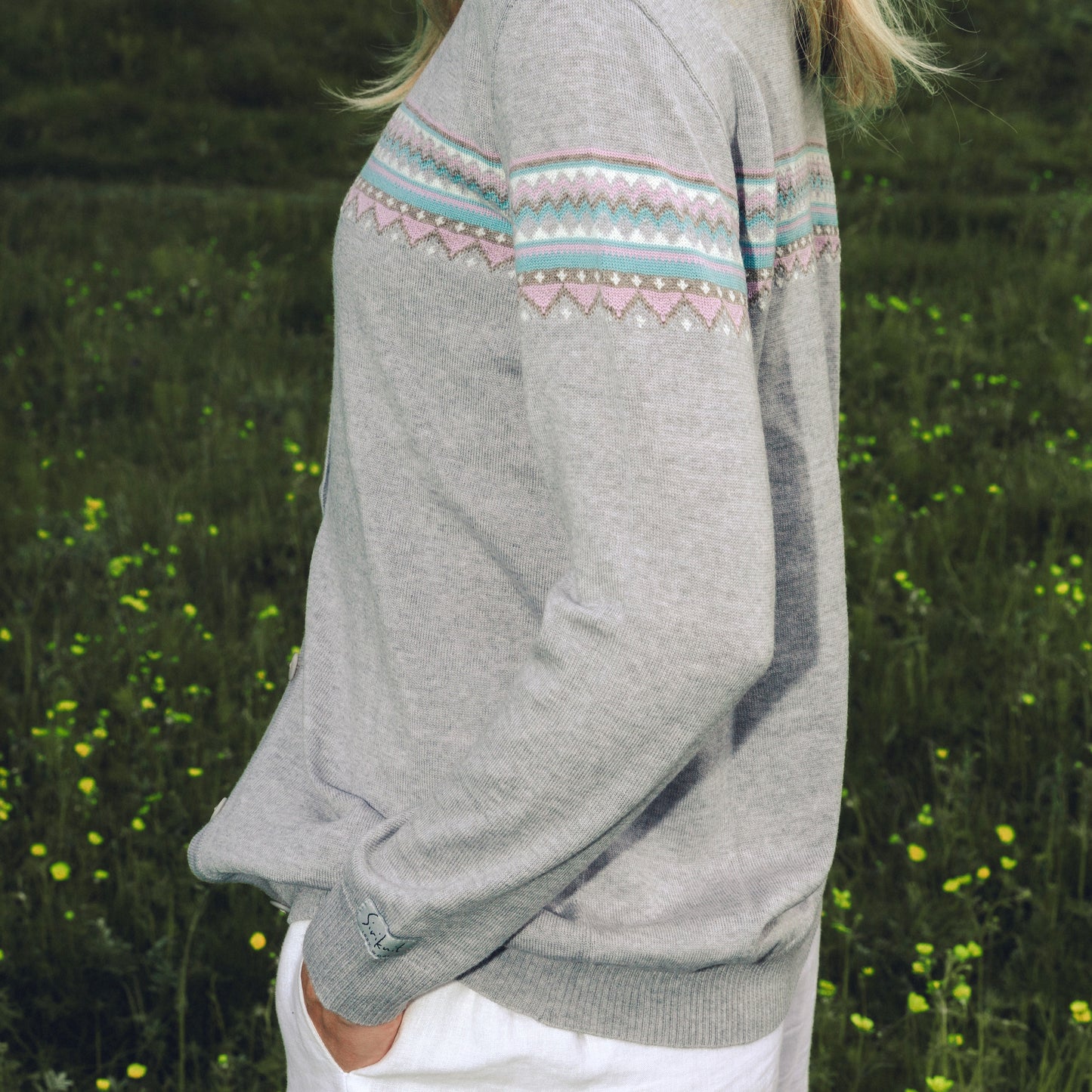 ULLA JAKKE, TYNN KVALITET, LANG MODEL,GRÅ