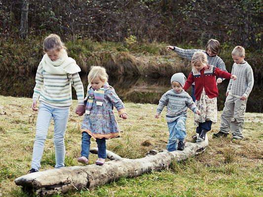 Gode, myke barnegensere i ull til barnehage og skolestart!