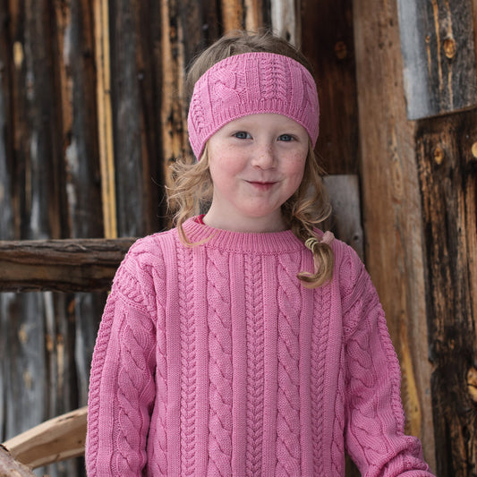 FLETTEGENSER ULL, BARN, ROSA