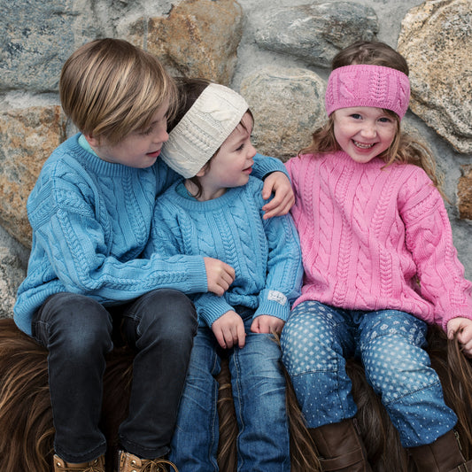 FLETTEGENSER ULL, BARN, ROSA