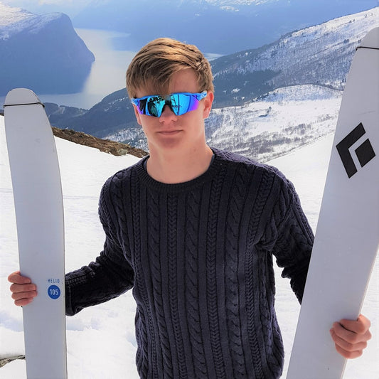 FLETTEGENSER, 100% ULL, MARINEBLÅ